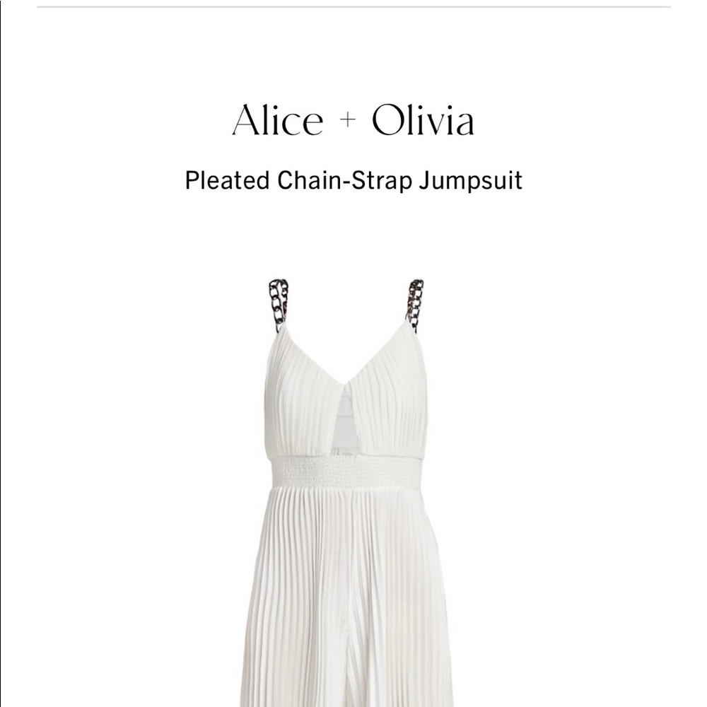 White Alice + Olivia Catsuit